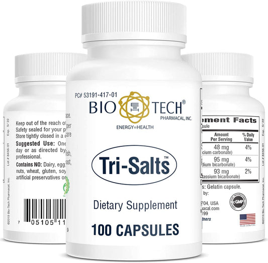 Front view of Bio-Tech Pharmacal Tri-Salts Powder 120 g