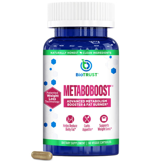 BioTrust MetaboBoost weight loss supplement bottle
