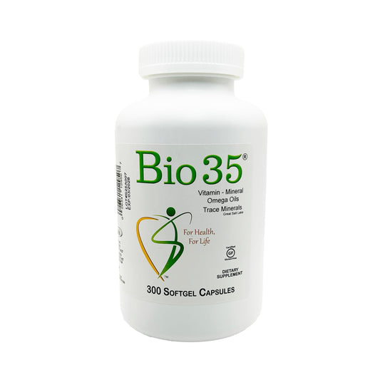 Bio35 300-count bottle – front view