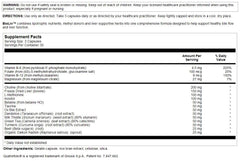 BioLiv Betaine HCl ingredients label