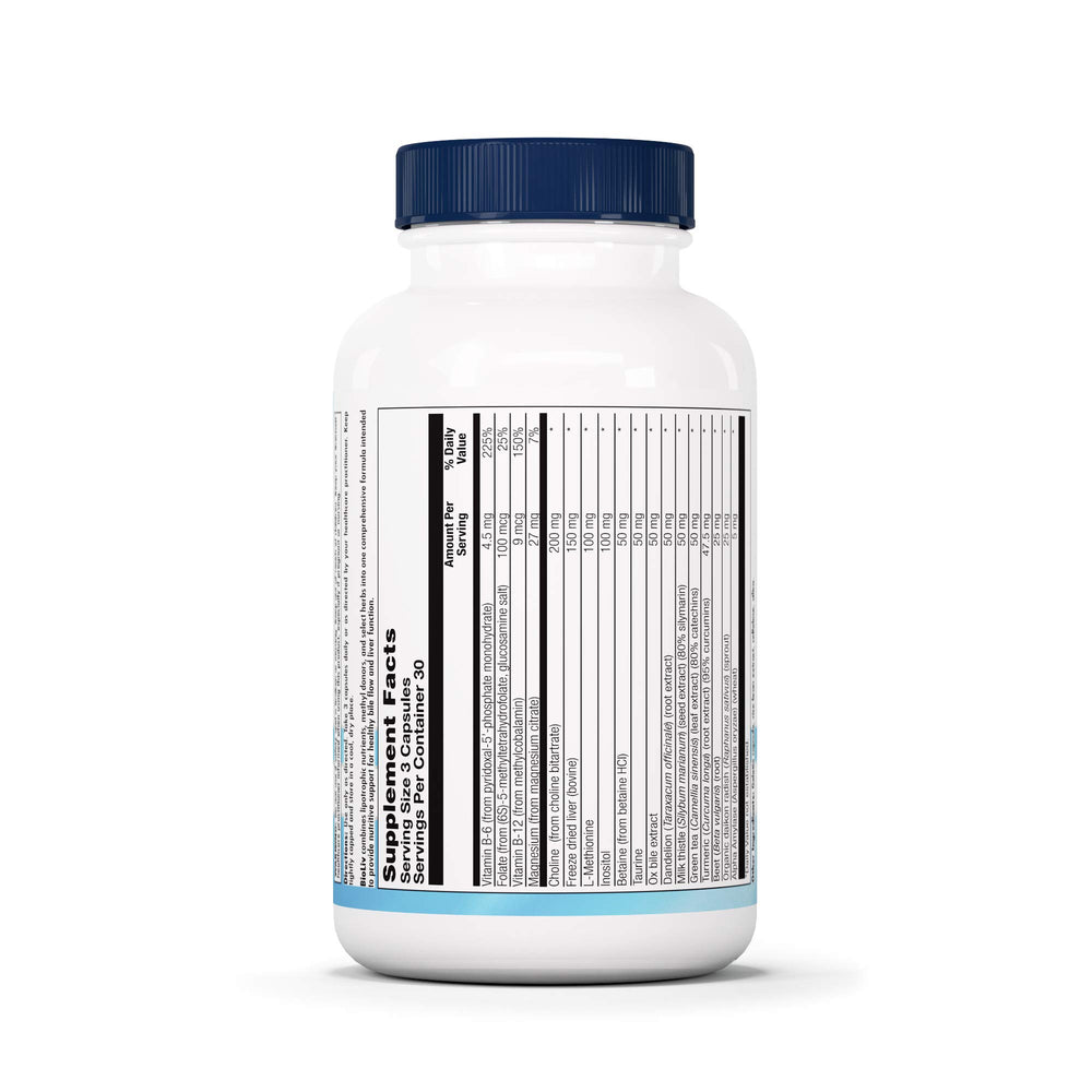 Lipotropic factors for liver and gallbladder support