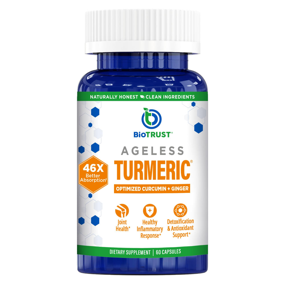 BioTrust Ageless Turmeric 60 capsules bottle