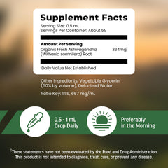 BIOACTIVE Ashwagandha Drops bottle angled shot