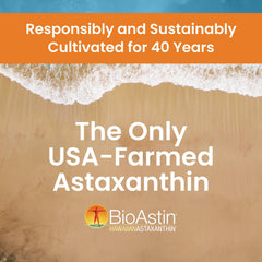Allergen-free, non-GMO, gluten-free BioAstin packaging