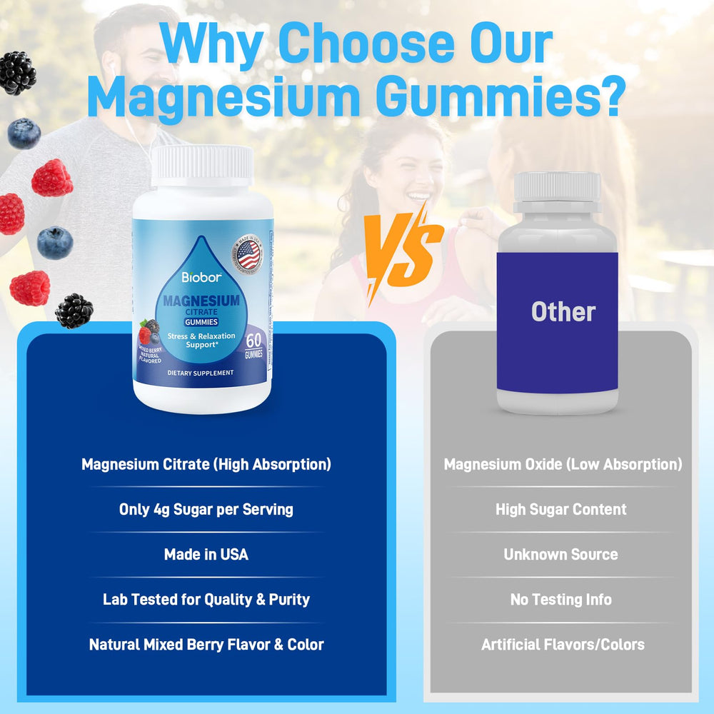 Gummies promoting stress relief and muscle health