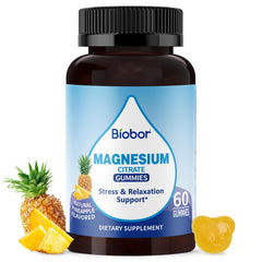 Biobor Potassium Magnesium Gummies bottle - Pineapple flavor