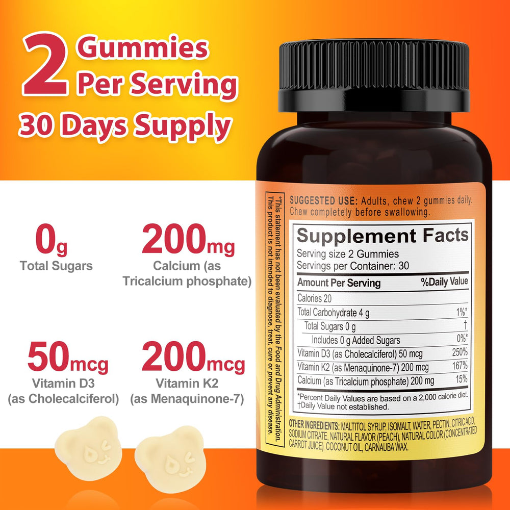 Biobor Vitamin D3 K2 Gummies bottle with 60 gummies