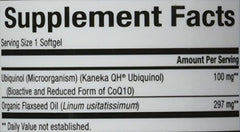 Kaneka QH Ubiquinol formula label and packaging