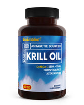 BioEmblem Antarctic Krill Oil 1000mg bottle – 60 softgels front view