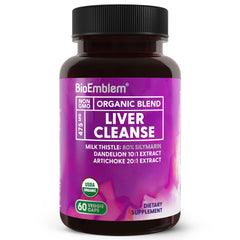 BioEmblem Liver Cleanse bottle on white background