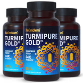 BioEmblem Turmeric Curcumin TurmIPure Gold bottle label showing 90 servings