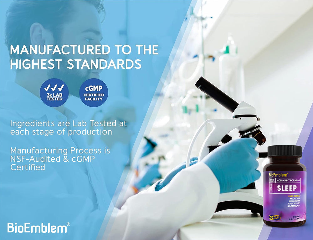 Manufacturing facility in the USA for BioEmblem Sleep Aid