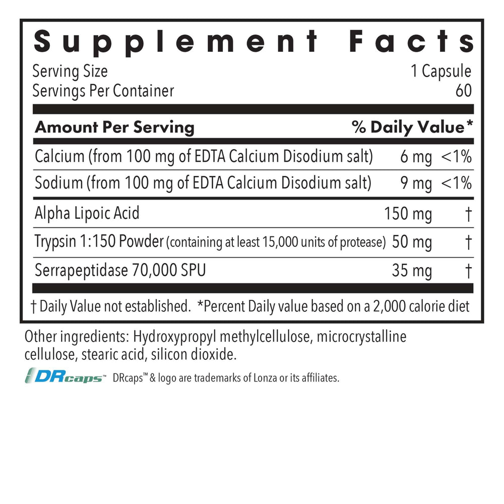 Close-up of the Biofilm Neutralizer label
