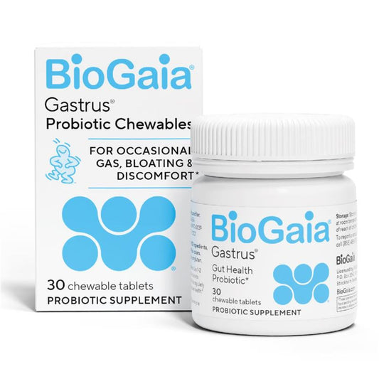 BioGaia Gastrus bottle front for daily gut health and comfort
