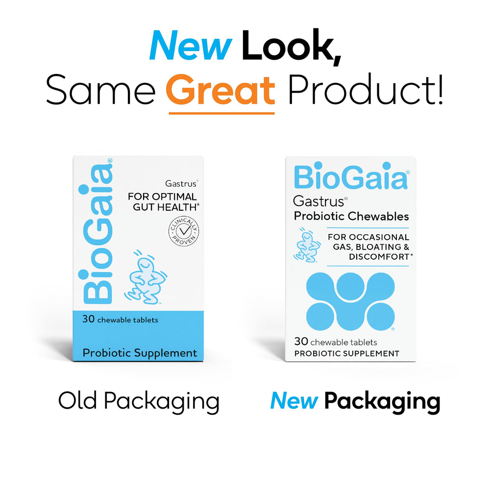 BioGaia Gastrus label details with dosage and science notes