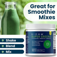Digestive enzymes icon and ingredients on the packaging