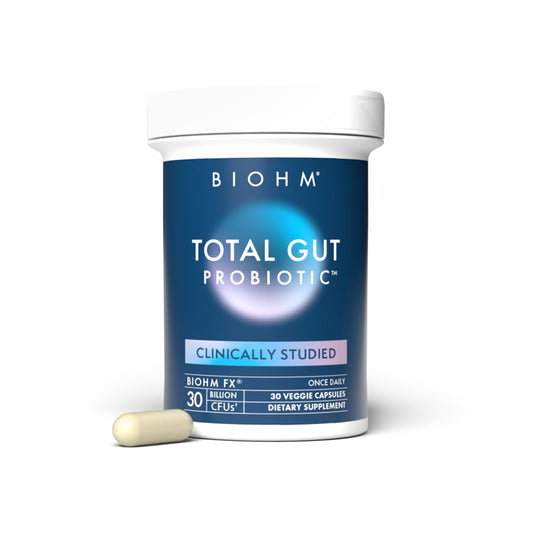 BIOHM Total Probiotic bottle - front view