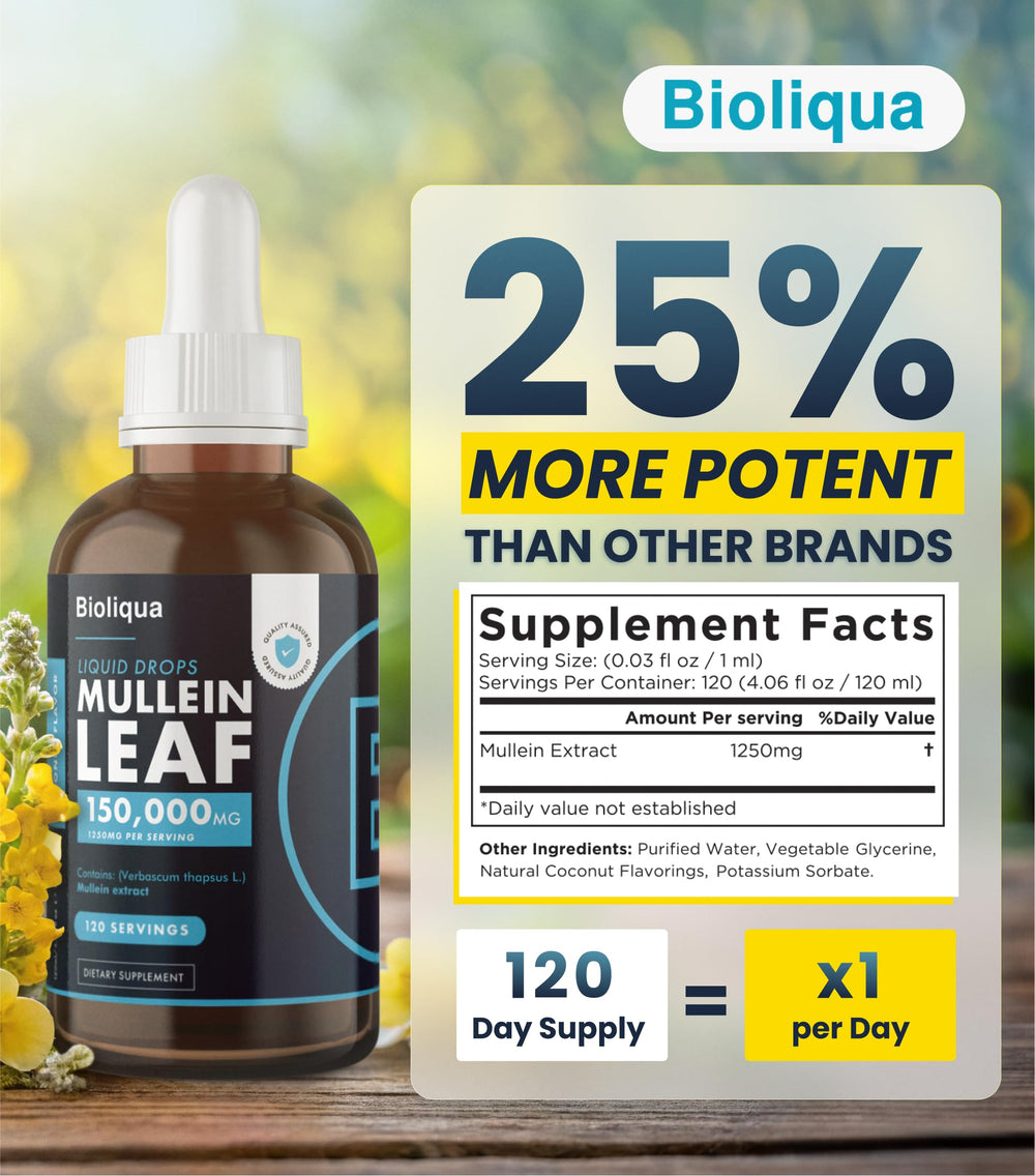 Label showing 120 servings per bottle