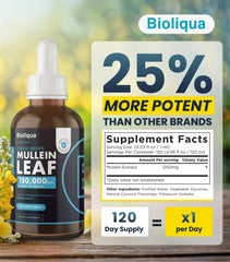 Label showing 120 servings per bottle