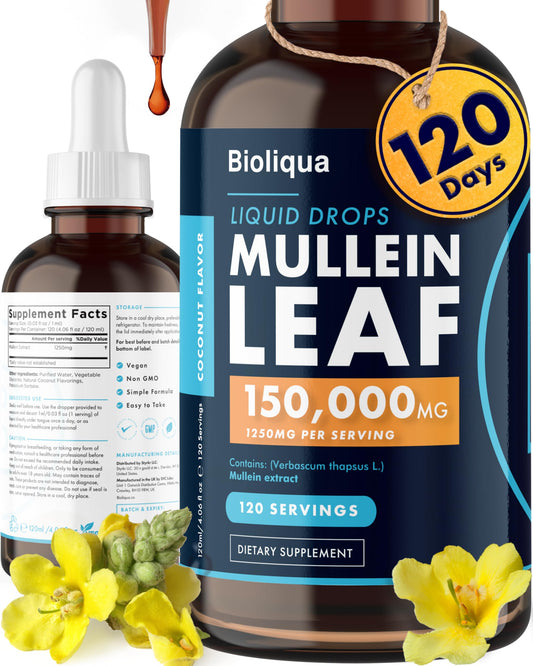 Bioliqua Mullein Drops bottle, 4 oz