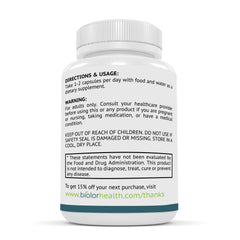 Biolor Magnesium Complex bottle label