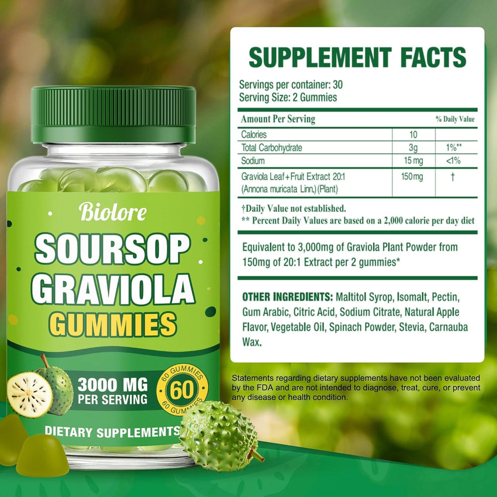 Illustration of Soursop leaves and fruit extract source