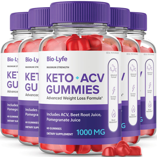 Front of Biolyfe Keto + Gummies bottle showing label