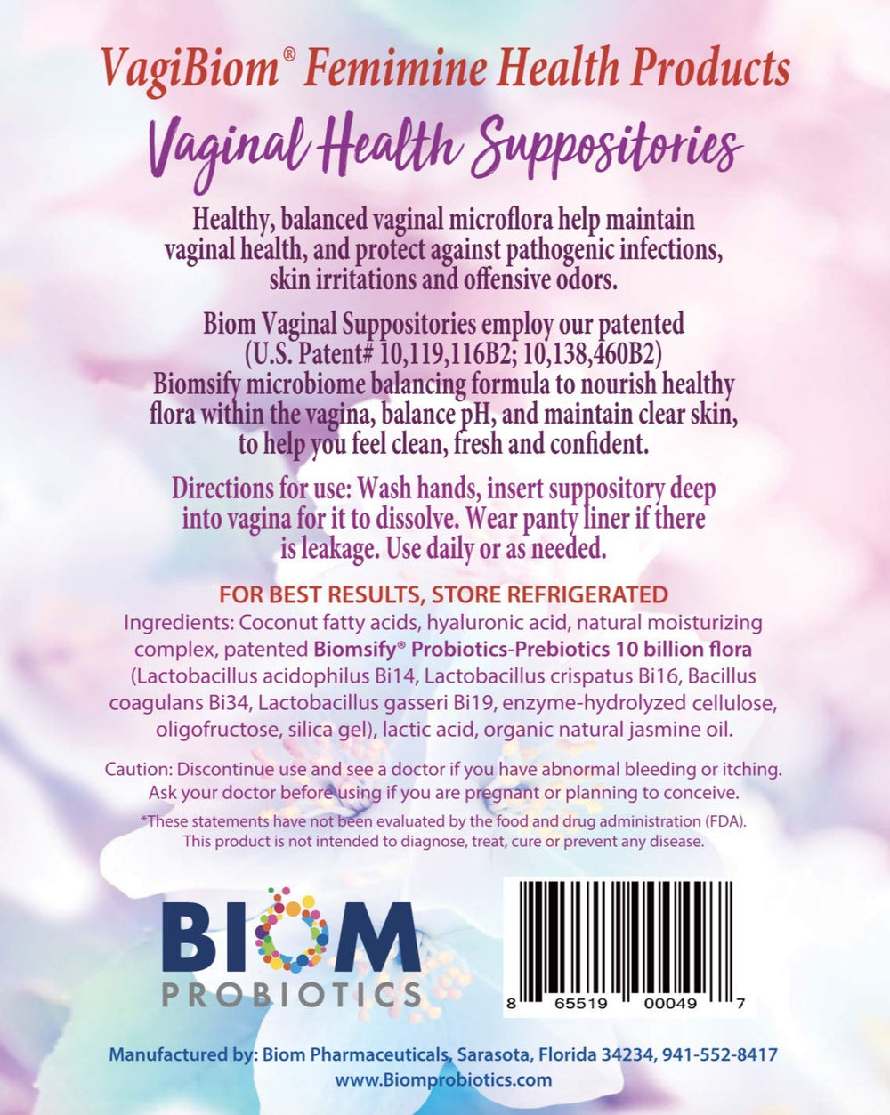 Biom Probiotics insert application demonstrates easy, comfortable insertion for daily use.