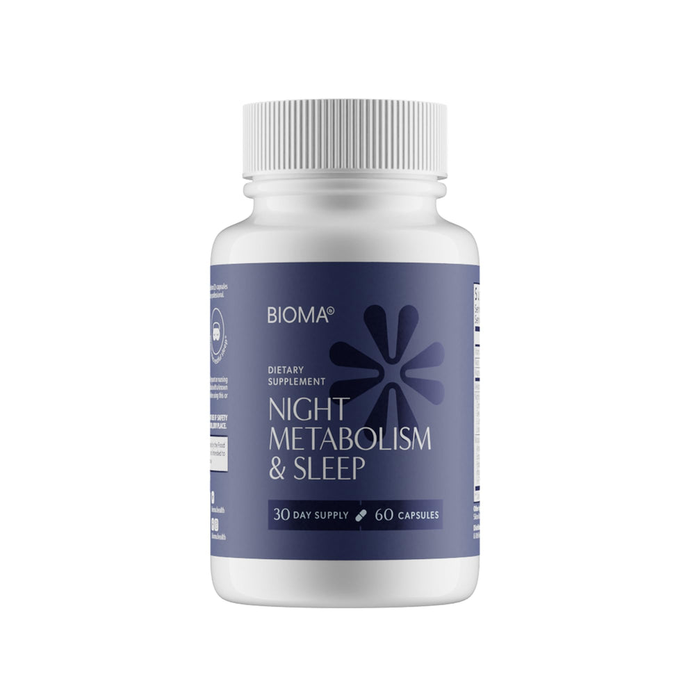 Bioma Night Metabolism & Sleep bottle on white background