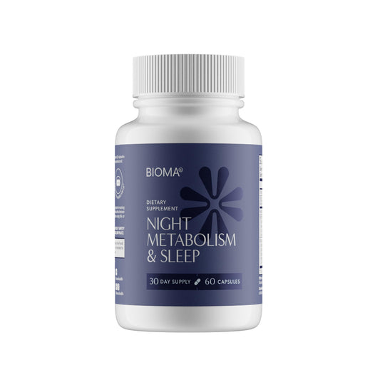 Bioma Night Metabolism & Sleep bottle on white background
