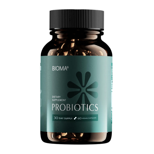 Bioma Probiotics bottle on a white background