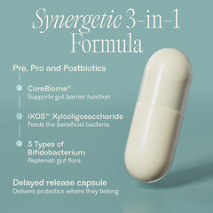 BIOMA Probiotics ingredient list highlighting XOS, tributyrin, and Bifidobacterium strains