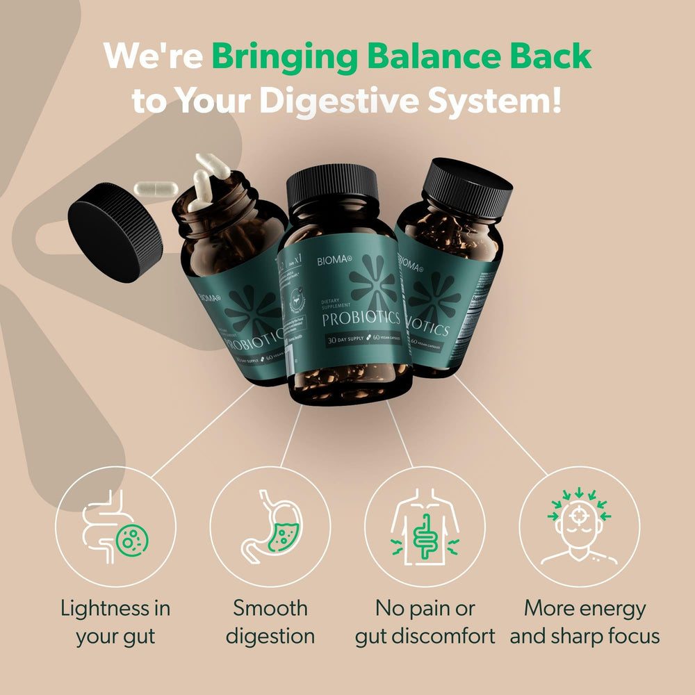 Bioma Probiotics packaging and box