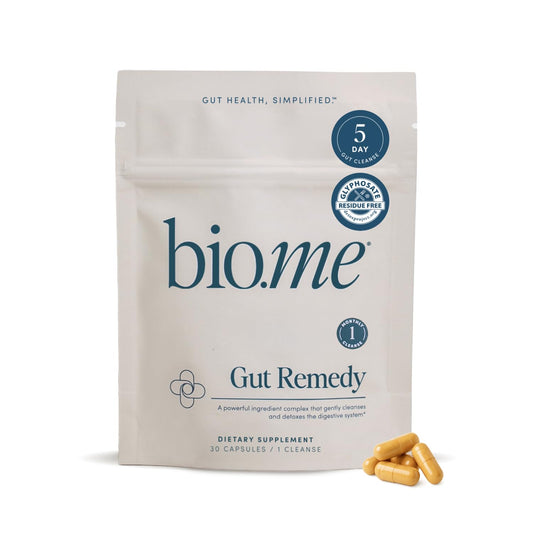Biome Gut Remedy Capsules bottle and packaging