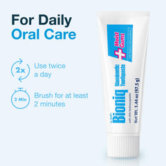 Three-pack of Bioniq Plus toothpaste displayed together