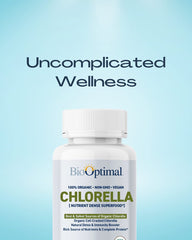 Close-up of cracked-cell chlorella tablets