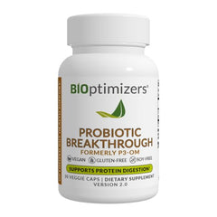 BiOptimizers Probiotic Breakthrough bottle and label