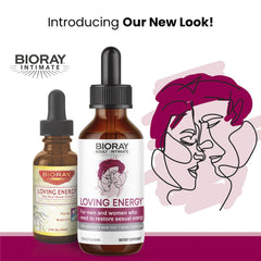 Ingredients and packaging of BIORAY Intimate Loving Energy with wildcrafted mushrooms