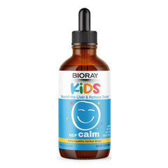 BIORAY Kids NDF Calm bottle with label—gentle toxin support in vanilla formula.