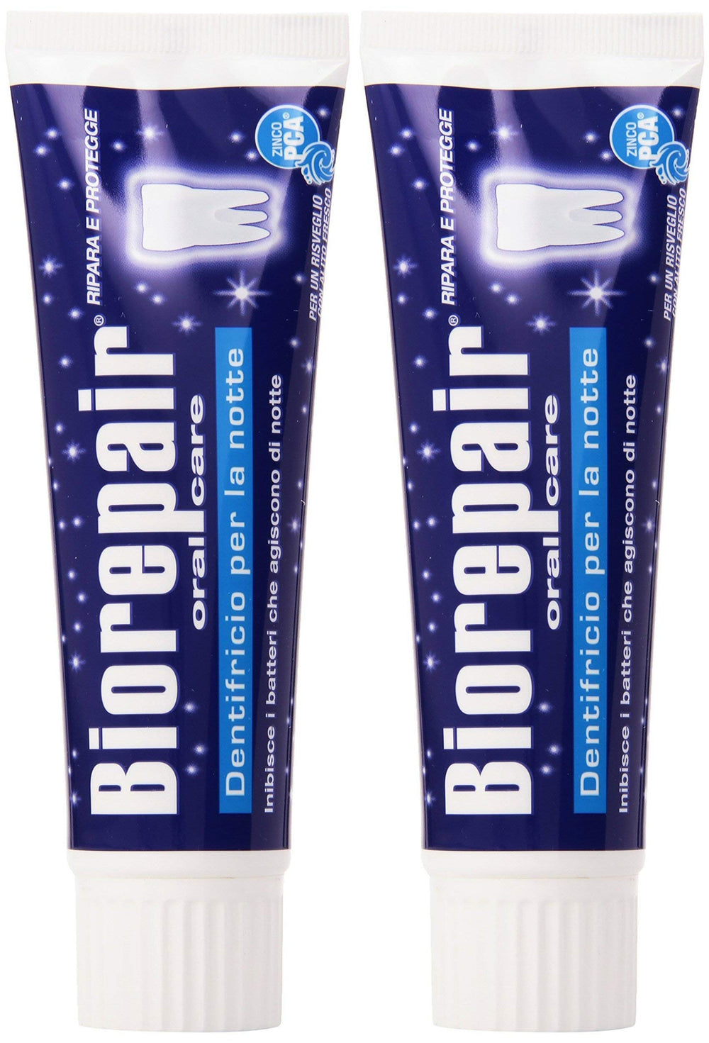 Biorepair Night Repair Toothpaste 75ml Pack of 2 – front view