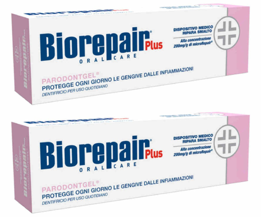 Biorepair Parodontgel 2 x 75ml pack front view