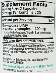 BioResponse DIM 150 packaging bottle and label