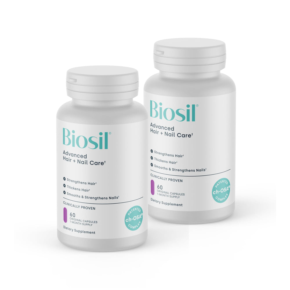 Biosil Advanced Hair + Nail Care bottle and label