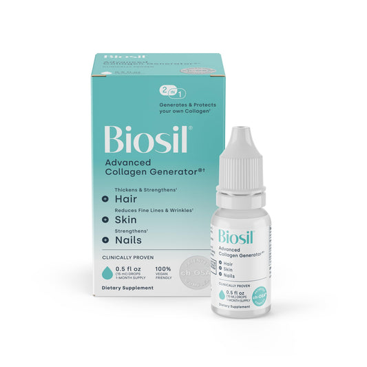 Biosil Collagen Booster Drops bottle front view