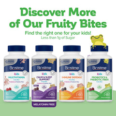Serving of Biostime Kids Gummies fruity bites