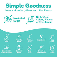 Packaging noting free from Top 9 allergens for kids
