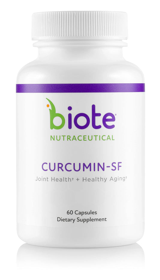 Biote Curcumin SF bottle front view showing Circulation & Healthy Aging
