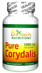 Biotech Nutritions Corydalis dietary supplement bottle, 1000 mg per serving