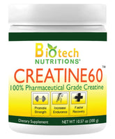 Biotech Nutritions Creatine 60 bottle front view