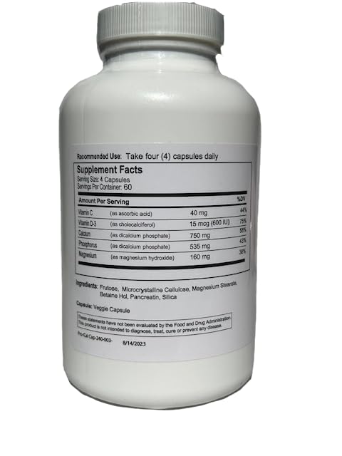 Packaging and product information for Biotek Pro-Cal